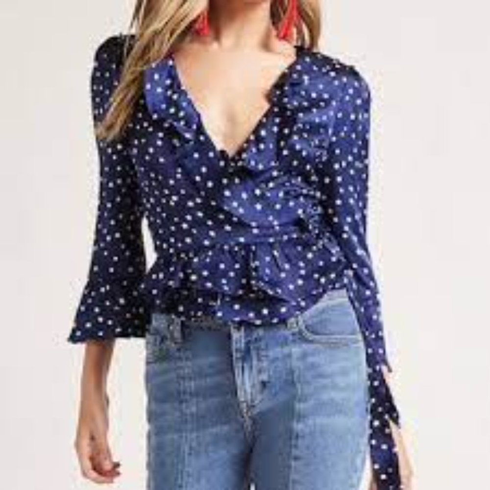 Ruffle Wrap Star Top